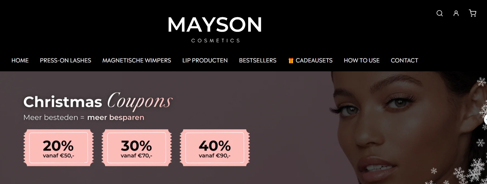 MAYSON Cosmetics Banner – Netherlands and Germany Skincare & Beauty
