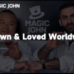 Two people promoting Magic John brand