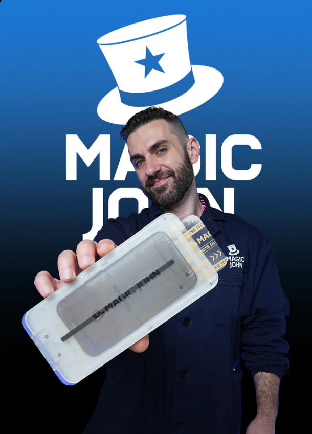 magic-john-screen-protector-installation-kit.jpg Magic John screen protector with easy installation kit for bubble-free application