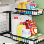 Best 2 tier under sink organizer with sliding shelves for small kitchens